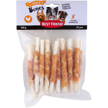 Kyckling Tuggpinne Hund 260g Bones