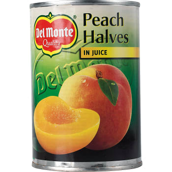 Persikohalvor i juice 415g Del Monte