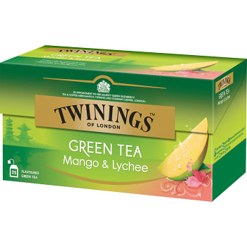 Grönt te Mango & lychee 25-p Twinings
