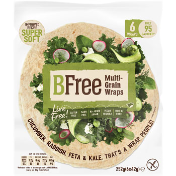 Wrap och Tortilla bröd Glutenfritt 252g Bfree