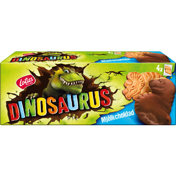 Kex Mjölkchoklad Dinosaurus 150g Lotus