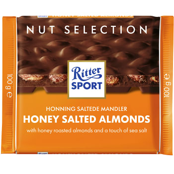 Chokladkaka Salta Mandlar 100g Ritter