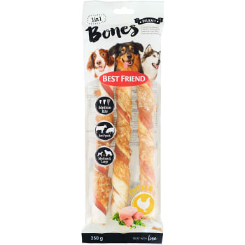 Tuggrulle Bacon & Kyckling 250g Bones