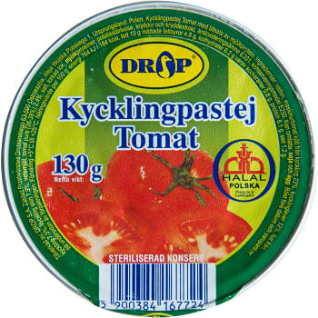 Kycklingpaté med tomat Halal 130g Drop