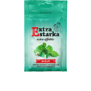 Halstabletter Extra starka Extra effektiv Sockerfri 60g Karamellpojkarna
