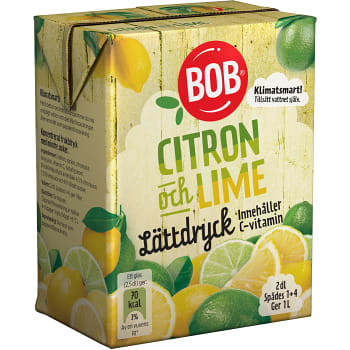 Lättdryck Citron &amp; lime Koncentrat 2dl BOB