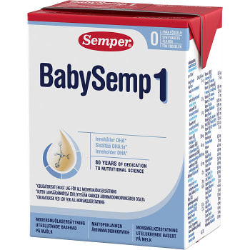 Modersmjölksersättning 0-6mån BabySemp 1 200ml Semper