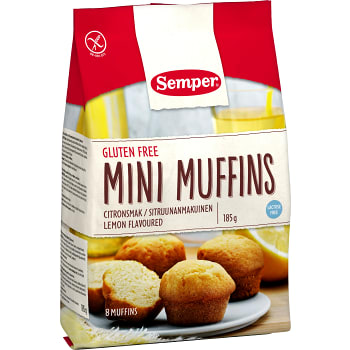 Minimuffins Citronsmak Glutenfri 185g Semper