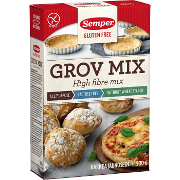 Mjölmix Grov glutenfri 500g Semper