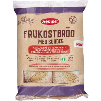 Frukostbröd Glutenfritt 300g Semper