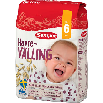Havrevälling Mild Från 6m 5l Semper