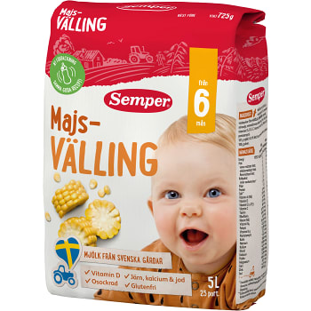 Majsvälling 6mån 5l 23port Semper