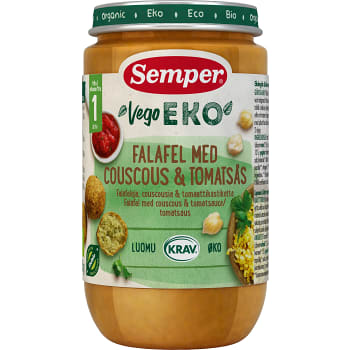 Falafel med couscous & tomatsås Ekologisk 235g KRAV Semper
