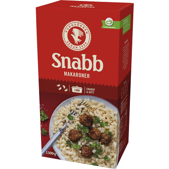 Snabbmakaroner 1300g Kungsörnen