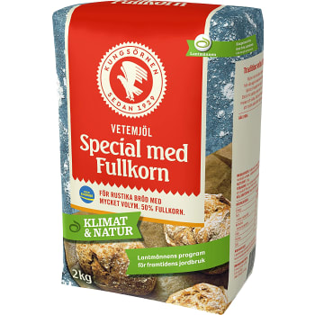 Vetemjöl Special Fullkorn 2kg Kungsörnen