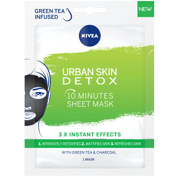 Ansiktsmask Urban Skin Detox Sheetmask 1 st NIVEA