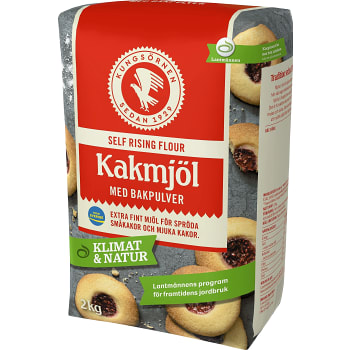 Vetemjöl med bakpulver 2kg Kungsörnen