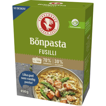 Bönpasta Fusilli 450g Kungsörnen