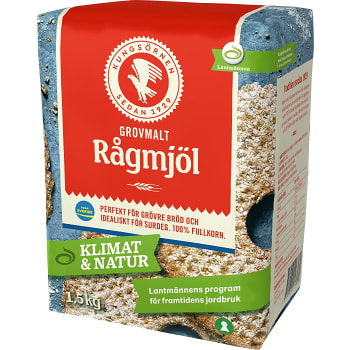 Rågmjöl Grovmalt 1,5kg Kungsörnen