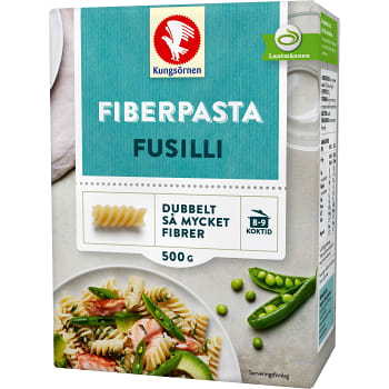 Fusilli Ljus fiberpasta 500g Kungsörnen