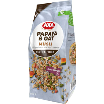 Müsli Papaya & Oat Glutenfri 350g AXA