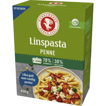 Linspasta Penne 450g Kungsörnen