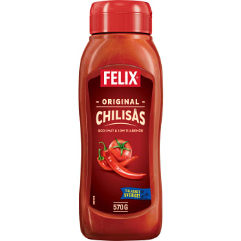 Chilisås 570g Felix