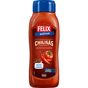 Chilisås Osötad 550g Felix
