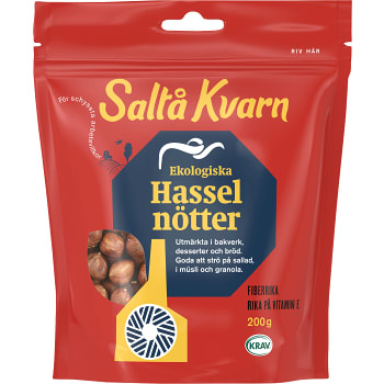 Hasselnötter 200g Saltå Kvarn