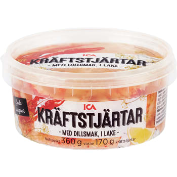 Kräftstjärtar i lake 170g ICA