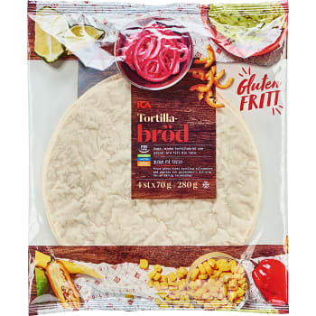 Tortillabröd Glutenfri Fryst 4-p 280g ICA
