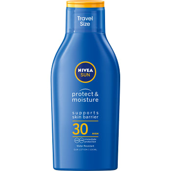Protect &amp; Moisture Travel Size SPF30 100ml Nivea Sun