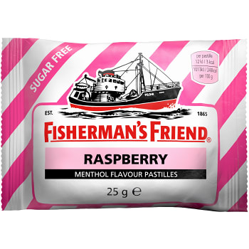 Halstablett Hallon Sockerfri 25g Fisherman´s Friend