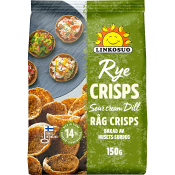 Rågchips Sourcream & Dill 150g Surdeg Linkosuo