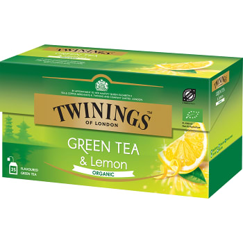 Grönt te Citron Ekologisk 25-p Twinings