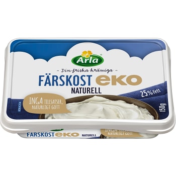 Färskost Naturell Ekologisk 25% 150g Arla