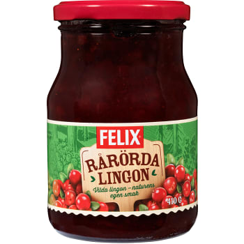 Rårörda lingon 410g Felix