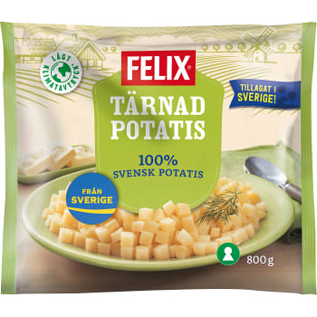Tärnad potatis Fryst 800g Felix
