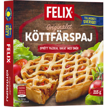 Köttfärspaj Fryst 215g Felix