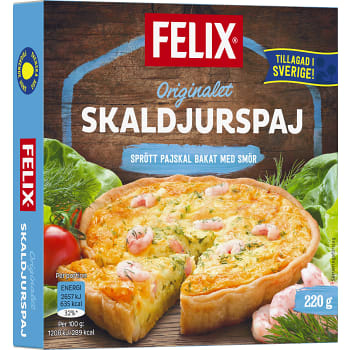 Skaldjurspaj Fryst 220g Felix