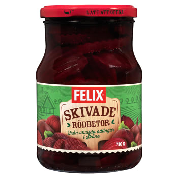 Skivade Rödbetor 710g Felix