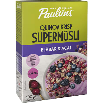 Müsli Blåbär &amp; Acai 400g Paulúns
