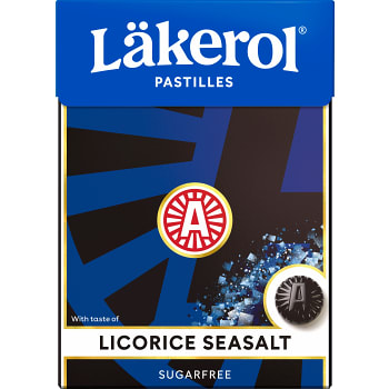 Halstabletter Seasalt Sockerfri 75g Läkerol