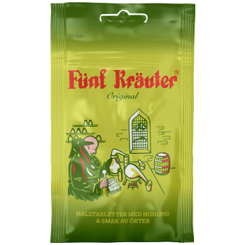 Halstabletter Fünf Kräuter 70g Cloetta