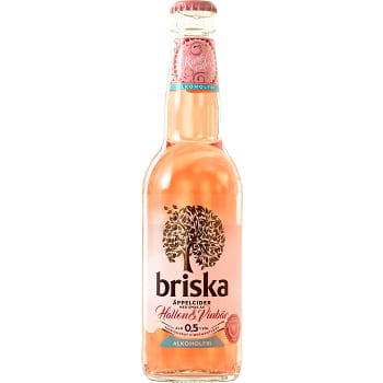 Rosécider Hallon &amp; Svarta vinbär Alkoholfri 33cl Briska