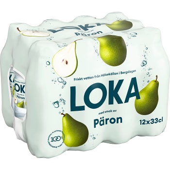 Vatten Kolsyrad Päron 33cl 12-p Loka