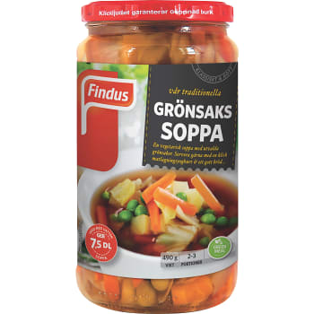 Grönsakssoppa 490g Findus