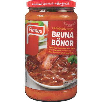 Bruna bönor 520g Findus