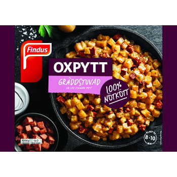 Gräddstuvad oxpytt Fryst 1kg Findus