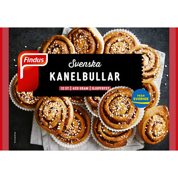 Kanelbullar Fryst 12-p 420g Findus